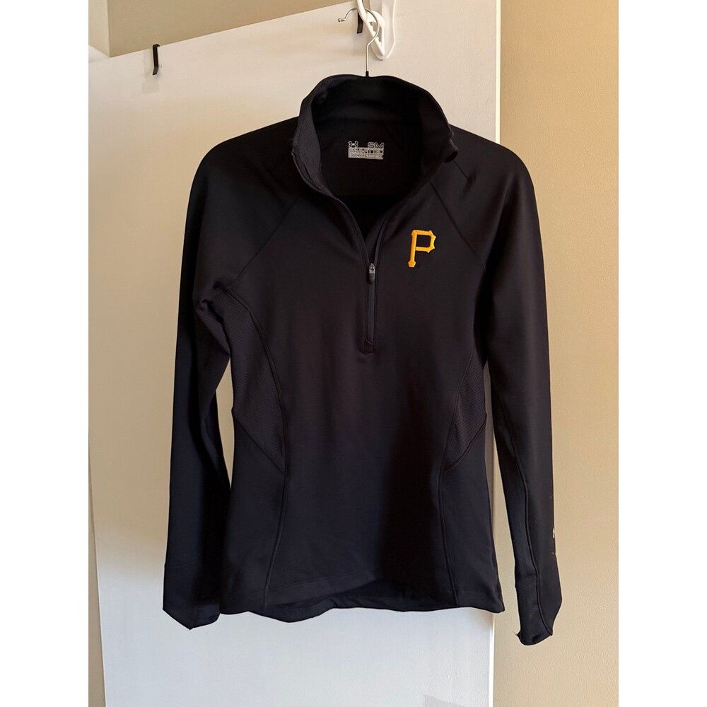 Pittsburgh Pirates Under Armour Semi Fitted Cold Gear Quarter Zip Womens Small